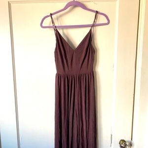 Purple wide leg jumpsuit